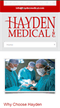 Mobile Screenshot of haydenmedical.com